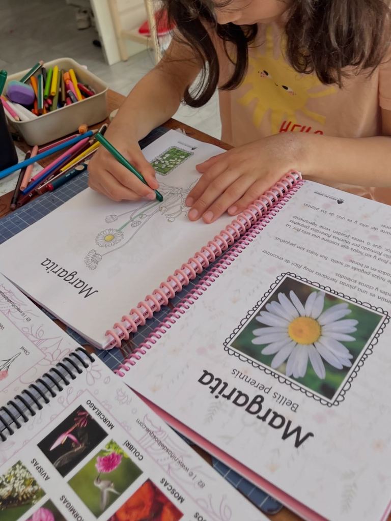 libro de colorear para niños de flores